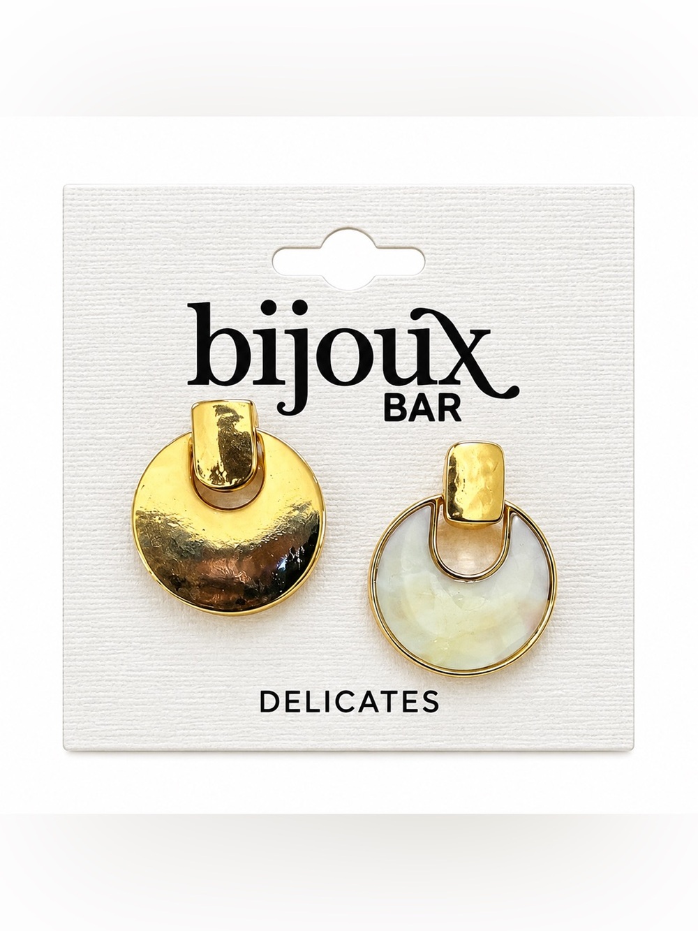 Bijoux Bar Delicates Gold Tone Round Statement Stud Earrings